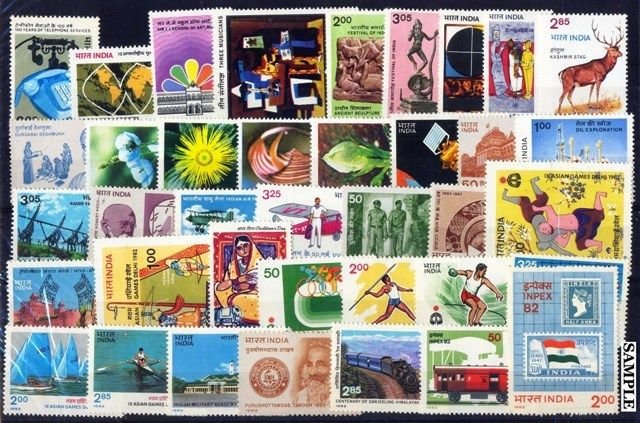 INDIA YEAR UNIT 1982-38 Mint Stamps