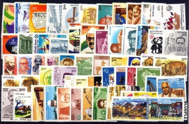 INDIA YEAR UNIT 1999 - 62 Different Mint Stamps