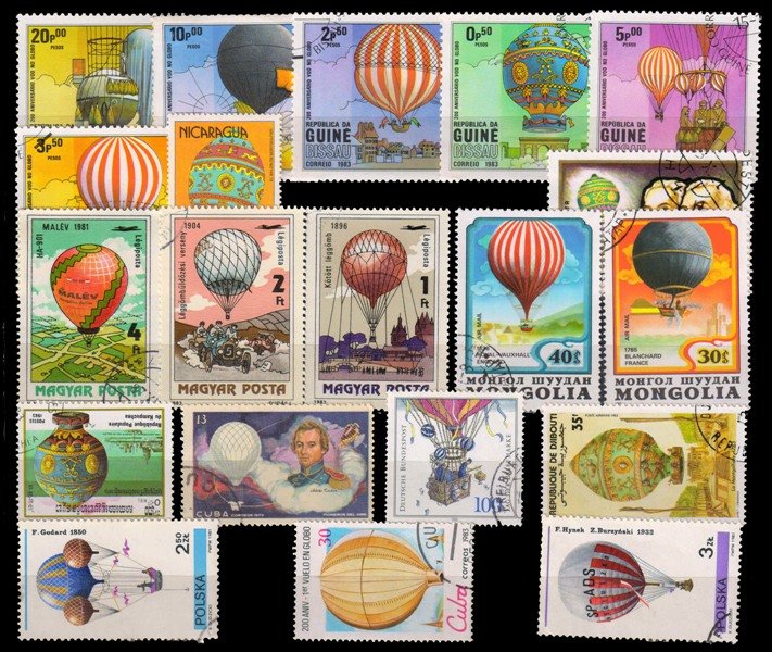 Balloons 20 Different Stamps