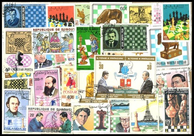Chess - 50 Different Stamps