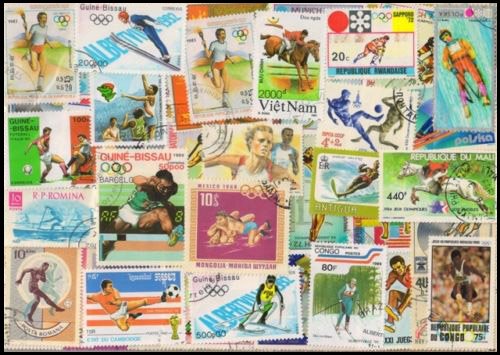Sports On Stamps 100 Different