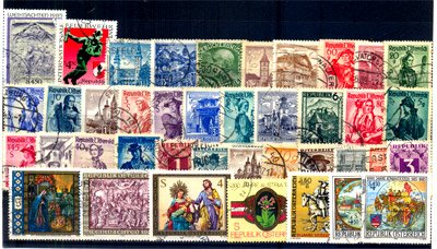AUSTRIA - 40 Different Mostly Old, Small & Large Stamps