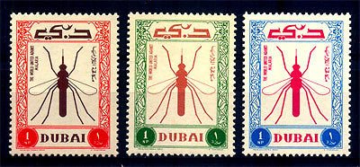 DUBAI 3 Different Malaria S.G 34-36 Mint