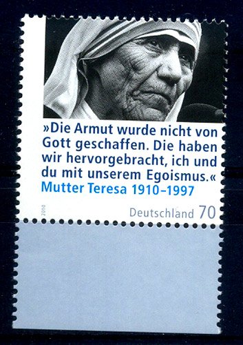 Germany 2010, Mother Teresa, 1 Value, MNH 