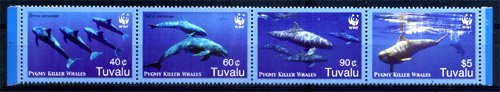 Tuvalu 2006 - Endangered Species, Pygmy Killes Whale, S.G.No 1224 - 1227, Set of 4, MNH 