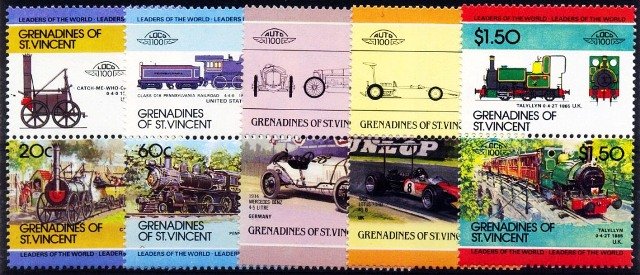 GREN. OF ST. VINCENT 10 Different , Mint Stamps Large