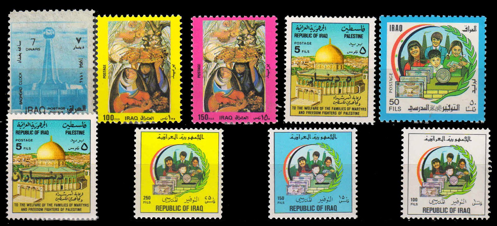 IRAQ - 9 Different Thematic and Mint Stamps