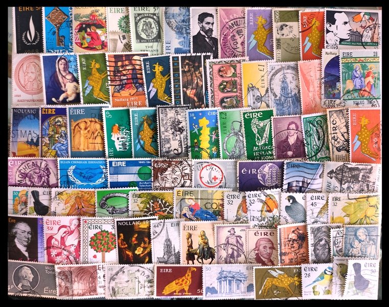 IRELAND - 170 Different Small and Large Stamps