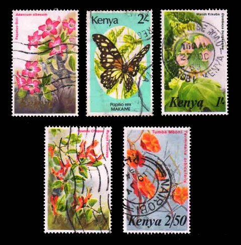 KENYA - 5 Different Large Stamps
