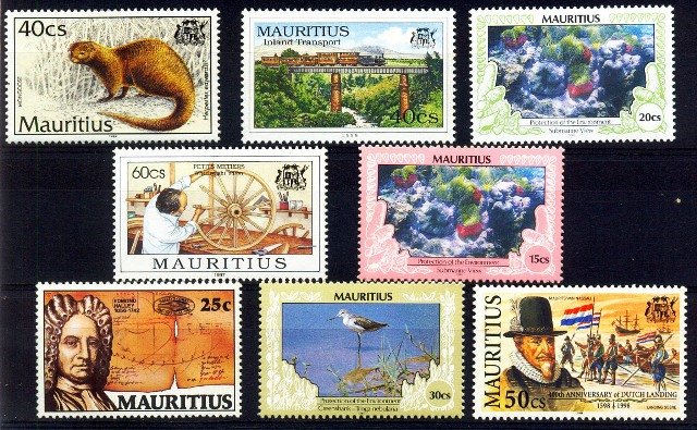 MAURITIUS-8 Different Large & Mint
