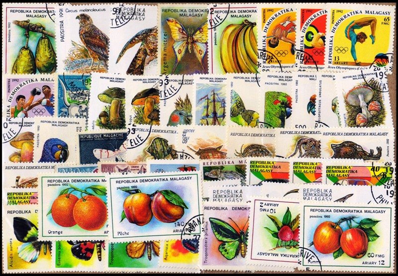 MALAGASY - 50 Different Large Stamps