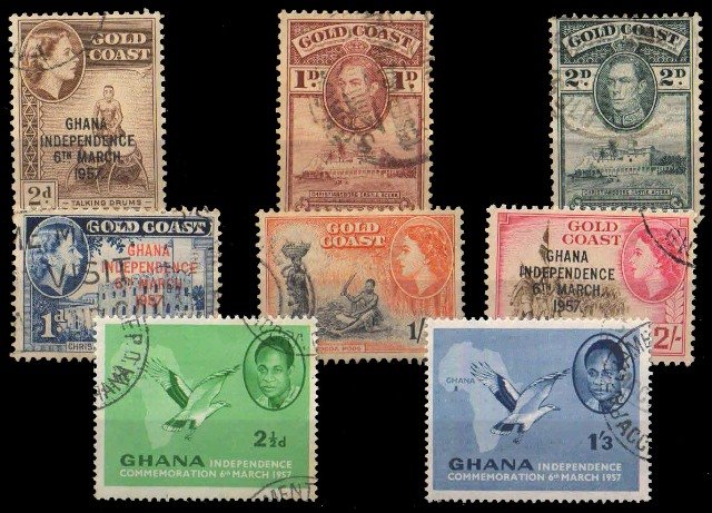 Gold Coast & Ghana 8 Different Large