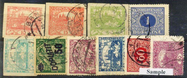 CZECHOSLOVAKIA 10 Different Pre 1950, Old Stamps