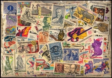 CZECHOSLOVAKIA 630 All Different, Small & Large Stamps
