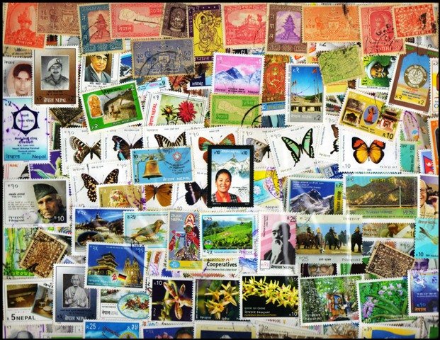 NEPAL - 540 Different Small & Large Stamps