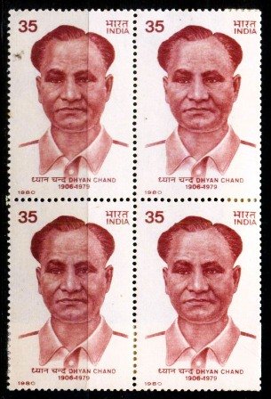3-12-1980, Dhyan Chand-Hockey Player, 35 P,  S.G.989