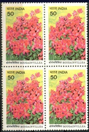 5-6-1985, Bougainvillea, 50 P. (Flower)