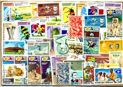 Togo 50 Different Large Stamps