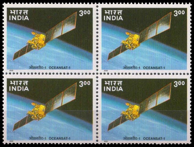 29-9-2000, Indian Space OCEANSAT-1, Rs 3, S.G. 1951