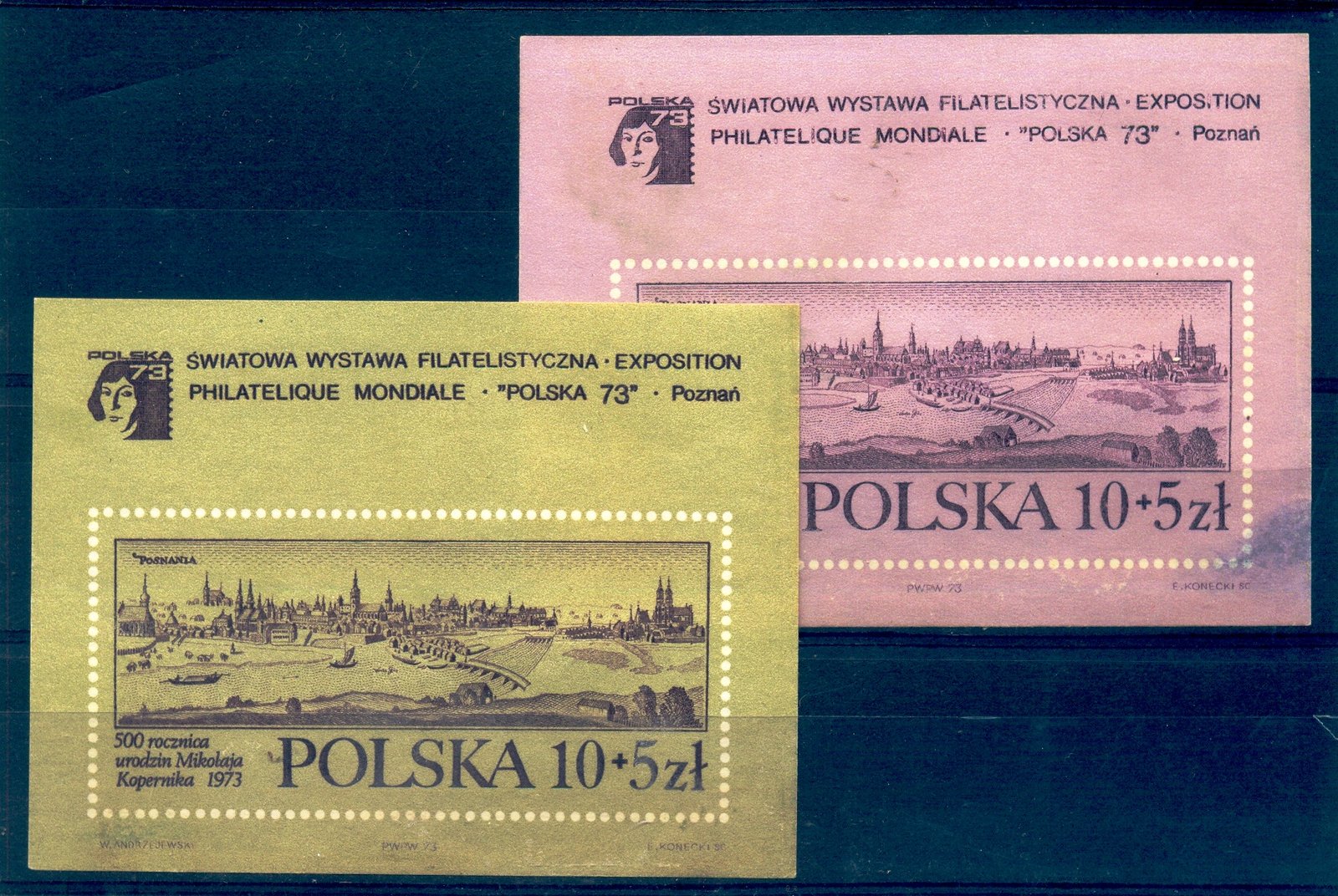 Poland 1973, Polska 73, Philatelic Exhibition, S.G. MS 2247 & 2248, 2 Different Sheets, Imperf