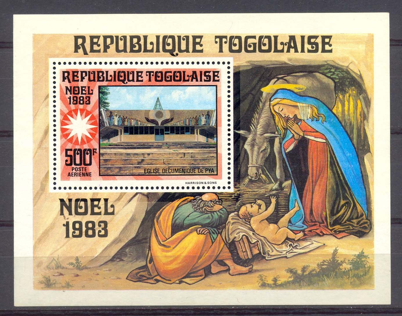 Togo 1983, Christmas, Ecumerical Church, Pya S.G. MS 1644, Mint