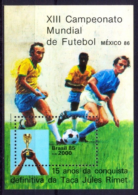Brazil 1985, World Cup Football Championship, Mexico, S.G. MS 2175, MNH Cat Â£ 8-50