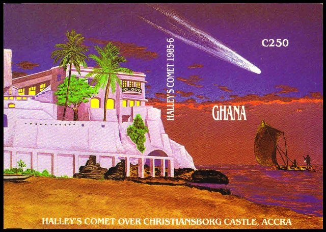 Ghana 1987, Halley Comet, S.G. MS1211, Imperf S/Sheet, MNH