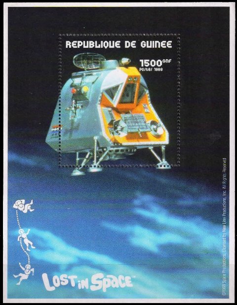 Guinee 1998-Space Station-Souvenier Sheet-1500 GNF-Mint Never Hinged