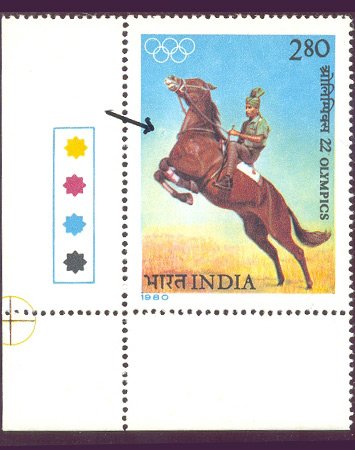 1980 Horse Riding (Olympic)-colour spot