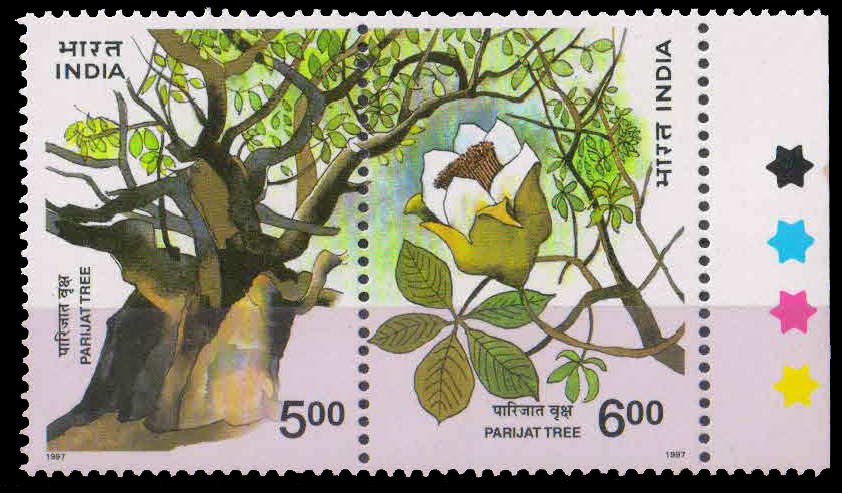 India 1997, Parijat Free & Flower, Flora, S.G.No 1705 - 06, Set of 2, MNH