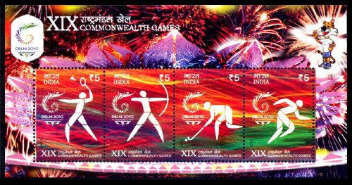 2010 XIX Commonwealth Games, Sheet of 4