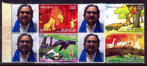 INDIA MY STAMPS Personalized Stamps-Panchatantra Se-Tenant Block of 4, MNH