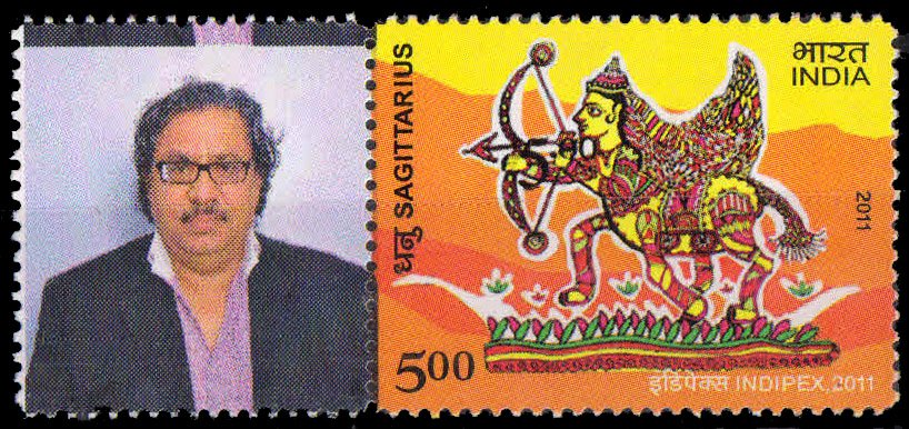 India 2011-My Stamp-SAGITTARIUS-Astrological Sign-1 Value-MNH