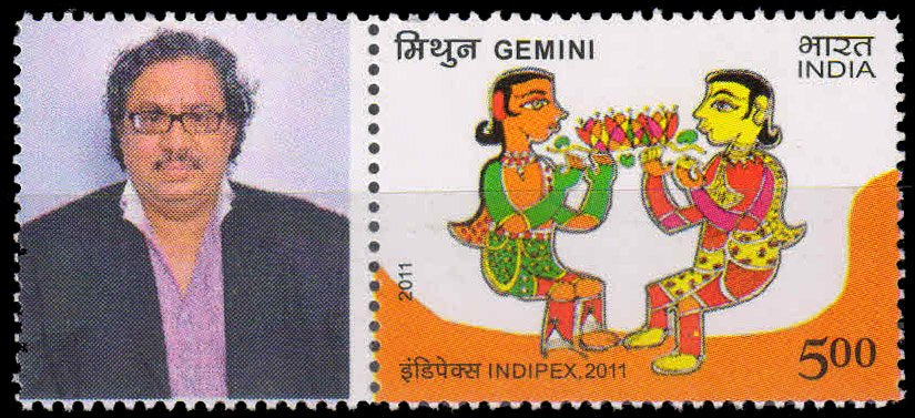 India 2011-My Stamp-GEMINI-Astrological Sign-1 Value-MNH