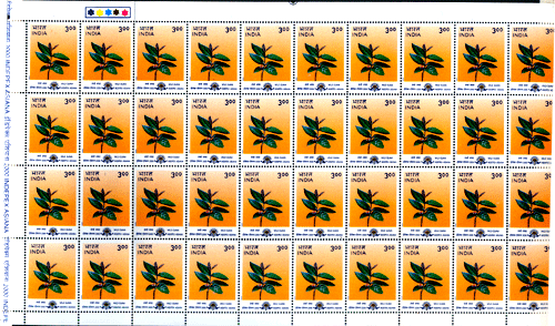 31.03.2000, Wild Guava , 3 Rs. Sheet Of 40