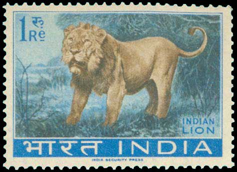 Wild Life-Indian Lion, 1Re. (476)
