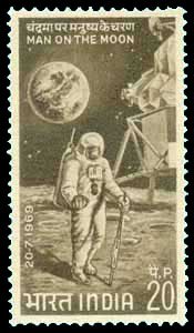 19-11-1969, First Man on the Moon, 20 P. S.G. 601, Phila 497