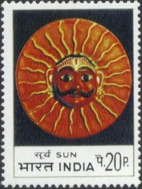 15-4-1974, Indian Masks, 20 P. Sun S.G. 707 Phila 599