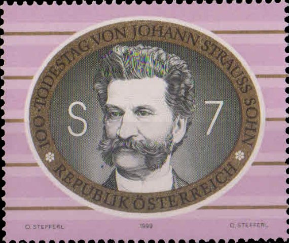 Austria 1999, Composers, Death Anniverssaries, S.G. 2535-36, Set of 2, MNH
