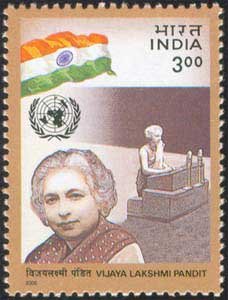 15-8-2000, Vijaya Lakshmi Pandit, Rs. 3- S.G. 1942