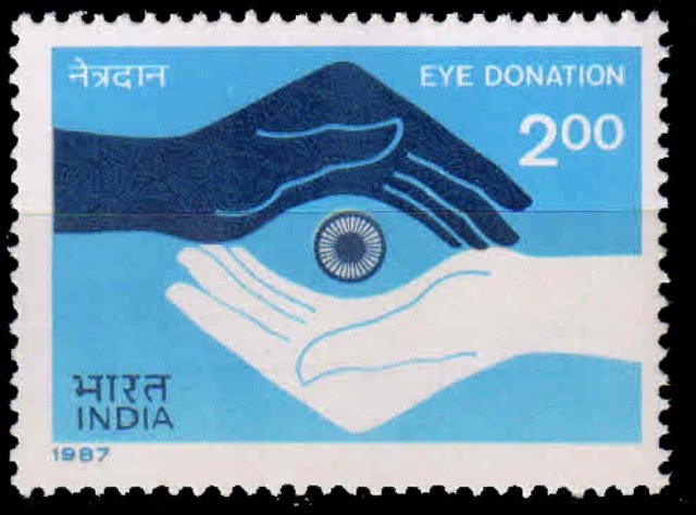 15-10-1987, Eye Donation, Rs. 2-00, S.G. 1263, Phila 1096