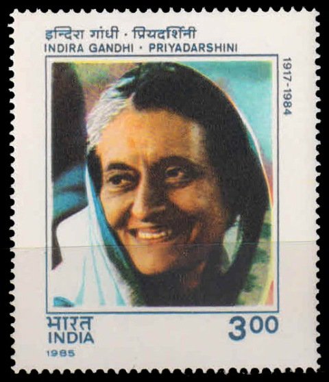 19-11-1985, Indira Gandhi-Priyadarshini 3Rs. S.G. 1170, Phila 1017