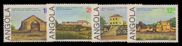 ANGOLA 1985 - Monuments, Building, Set of 4, S.G. 841-44