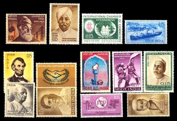 INDIA YEAR UNIT 1965 - 13 Stamps