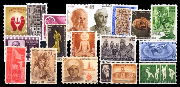 INDIA YEAR UNIT 1971 - 18 Mint Stamps