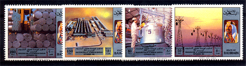 BAHRAIN 1992 - Aluminium Industry, Set Of 4, MNH,  S.G. 461-464, Cat. ? 5.00