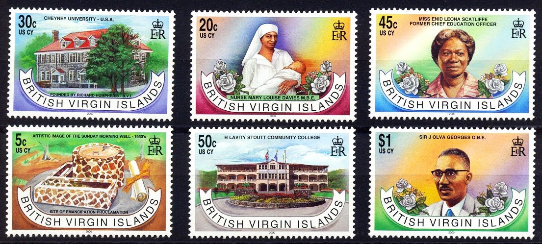 British Virgin Islands 2000, New Millennium, S.G. 1057-1062, Set of 6, MNH