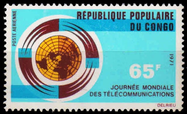 Congo 1971, World Telecommunication Day, Global Emblem, S.G. 282, 1Value, MNH