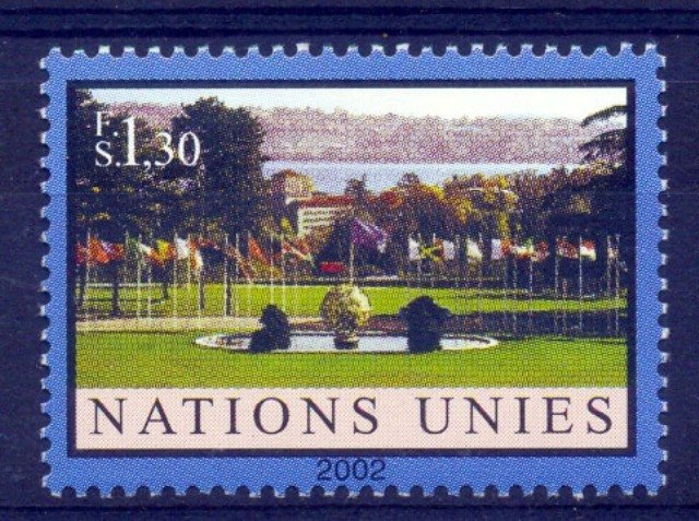 United Nations 2002, Armillary Sphere, Ariana Park, S.G. G432, 1 Value, MNH
