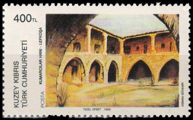 Turkish Cypriot Posts 1989, Cyprus-Art, Gamblers Inn, Lefkosa-1 Value-MNH-S.G. 249